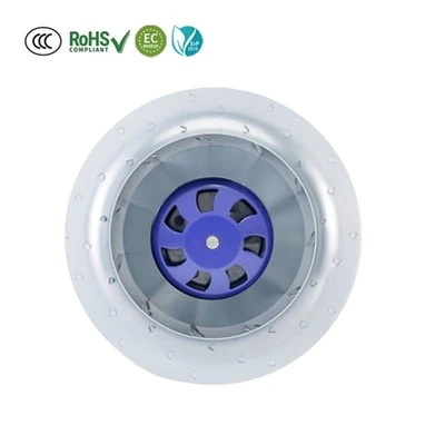 280mm EC Motor Curve Backward Impeller Extraction Fans Variable for Restaurant